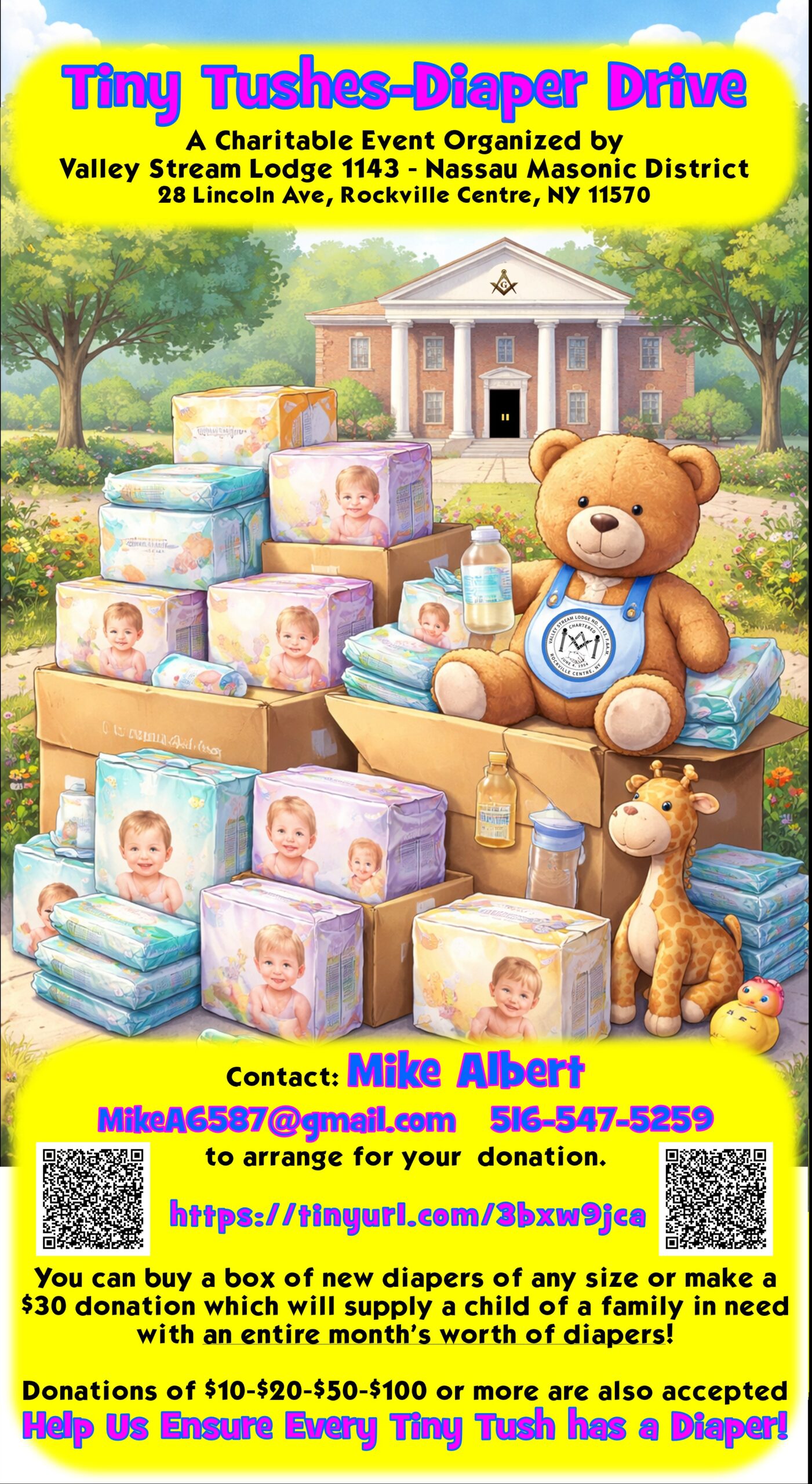 Tiny Tushes Diaper Drive